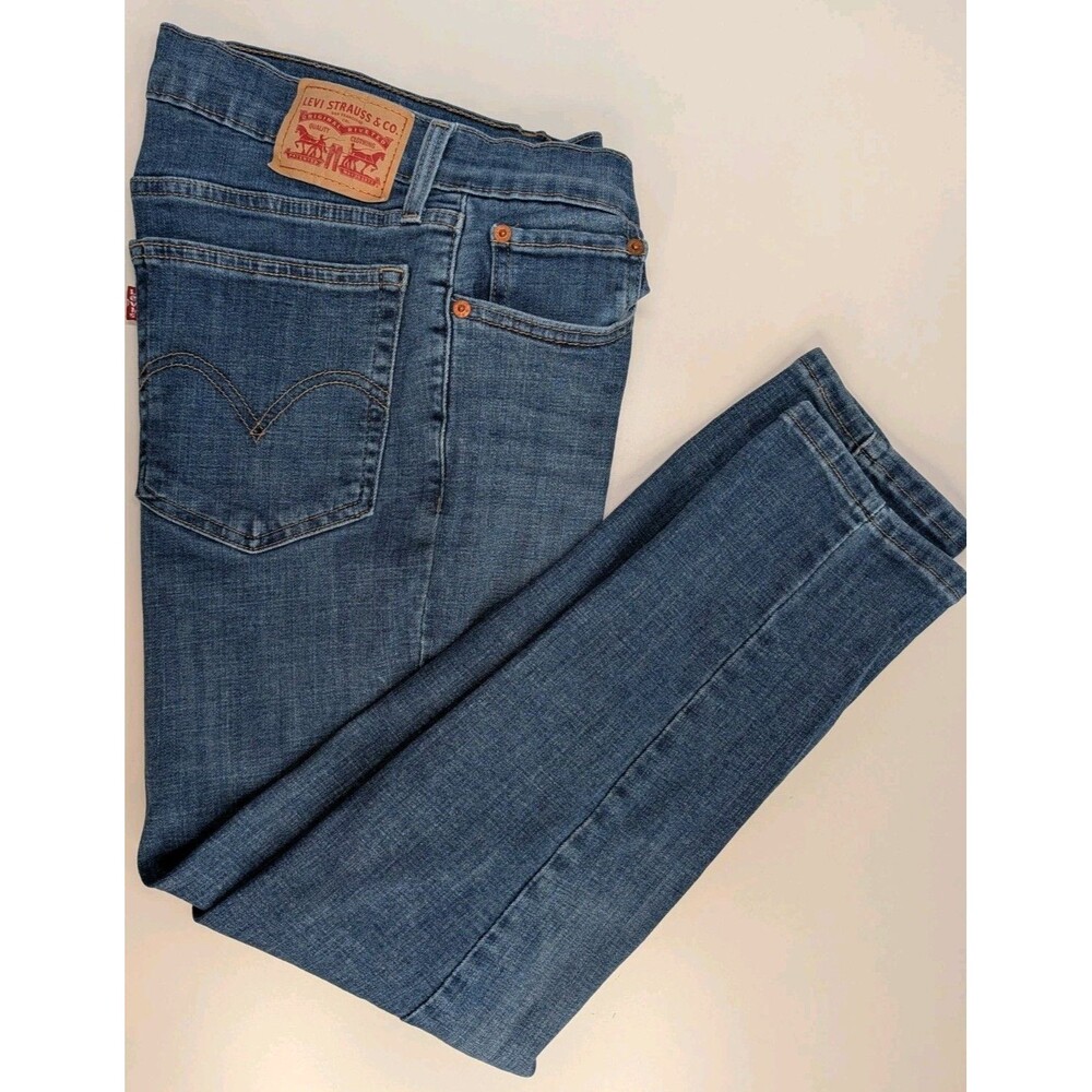 Levi's Boyfriend Jeans Women's Size 29 Mid Rise Relaxed Fit Blue Denim Pants